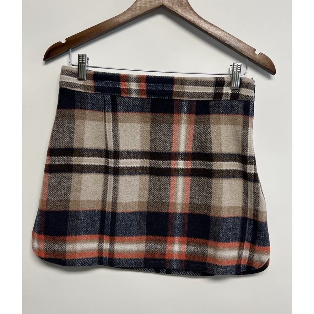 Vintage 90s Y2K Style Mini Wrap skirt Tartan Plaid Medium Academia - Picture 4 of 12